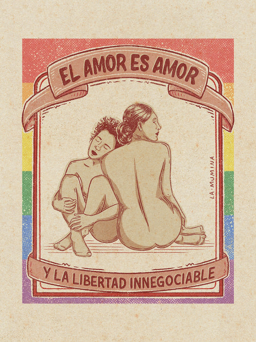 AMOR ES AMOR Lámina ilustrada La Mumina