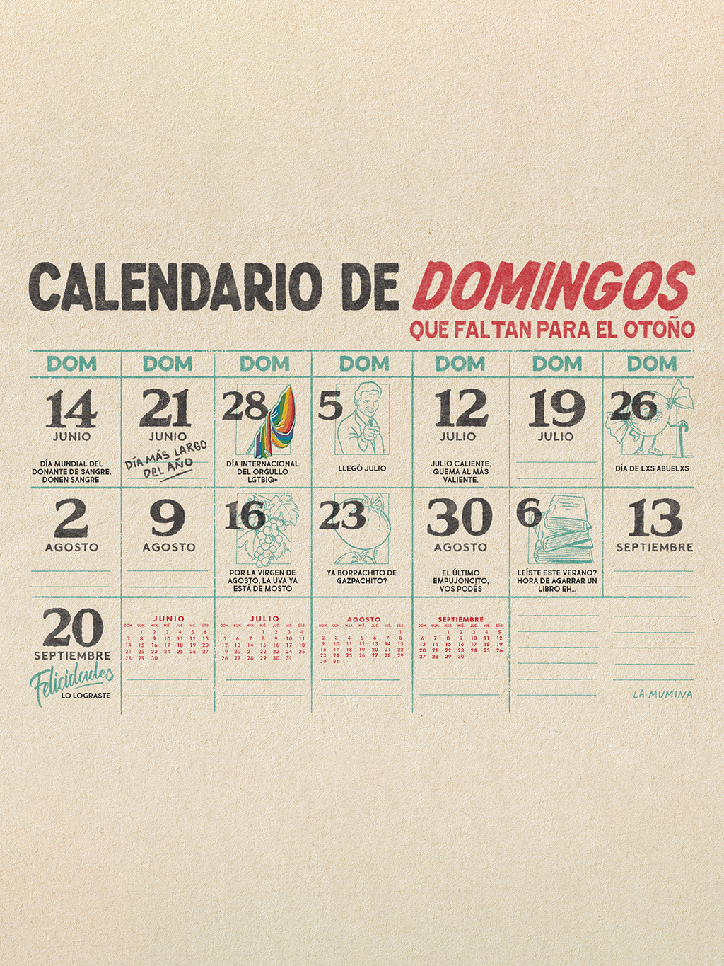 SUNDAYS CALENDAR