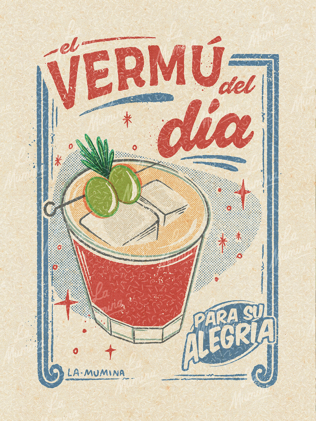 VERMÚ DEL DÍA Lámina ilustrada La Mumina