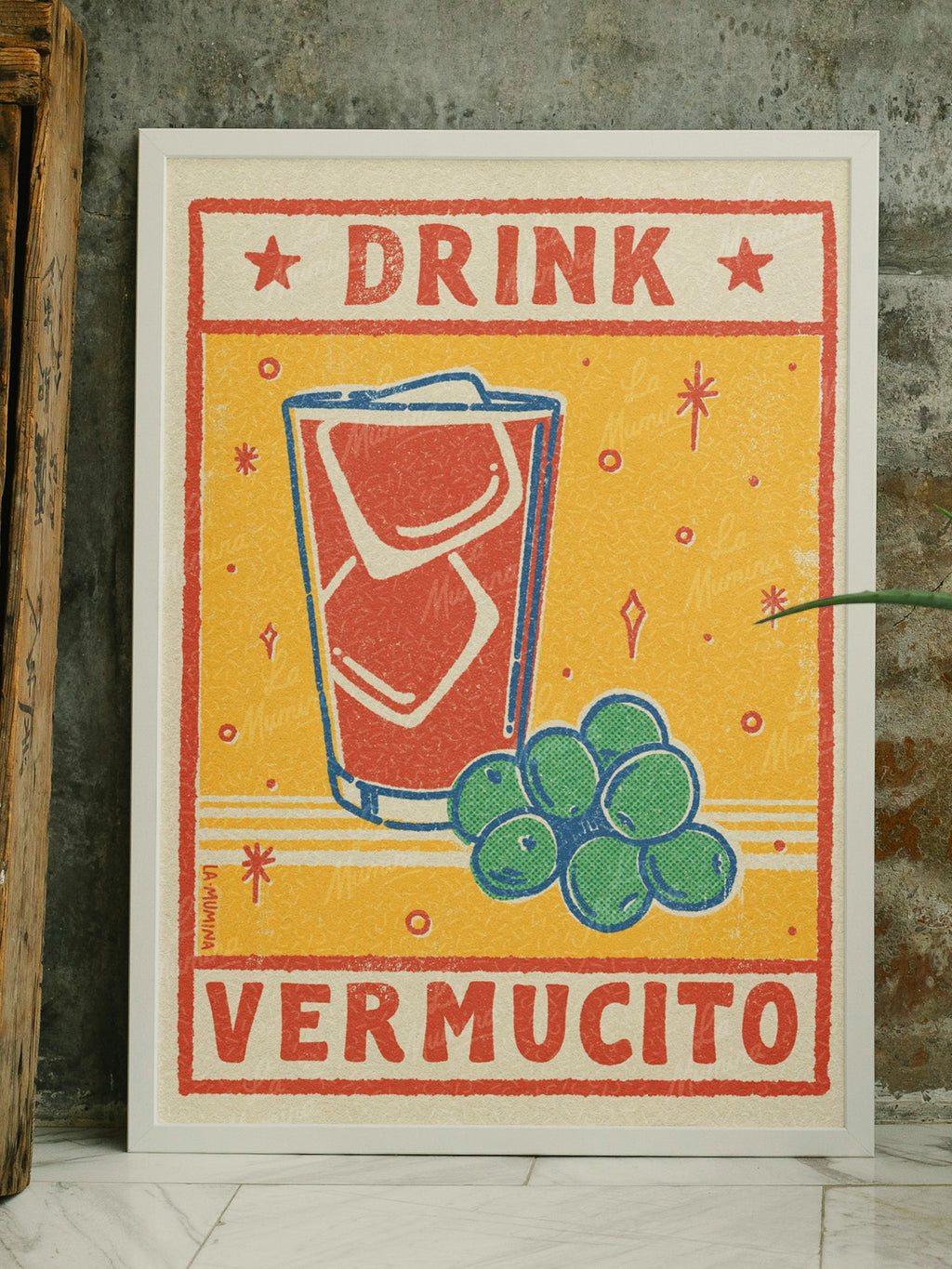 DRINK VERMUCITO Lámina ilustrada La Mumina