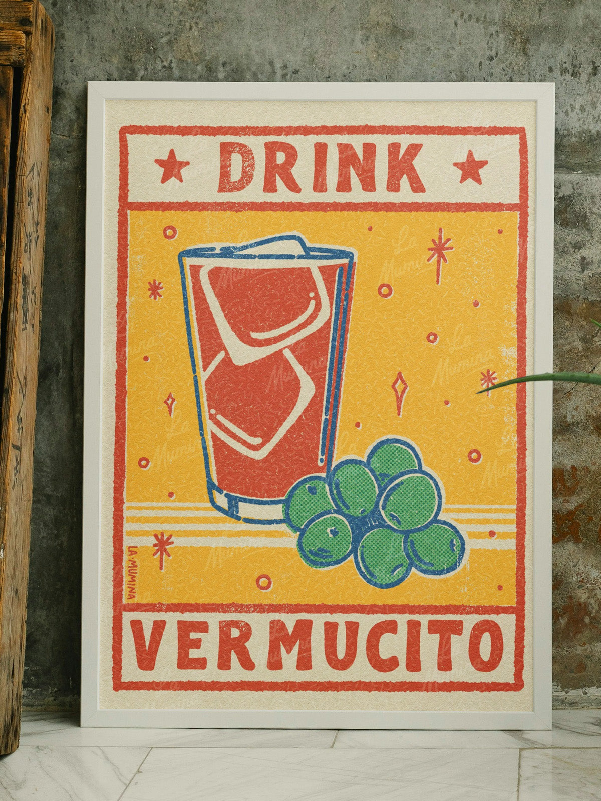 DRINK VERMUCITO Lámina ilustrada La Mumina