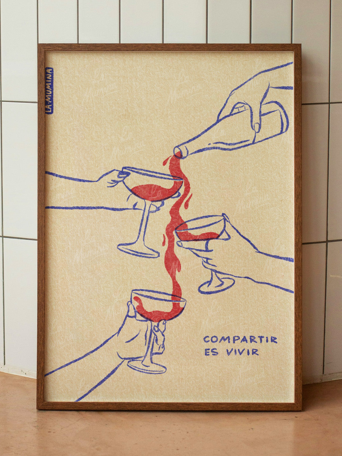 COMPARTIR ES VIVIR Lámina ilustrada La Mumina