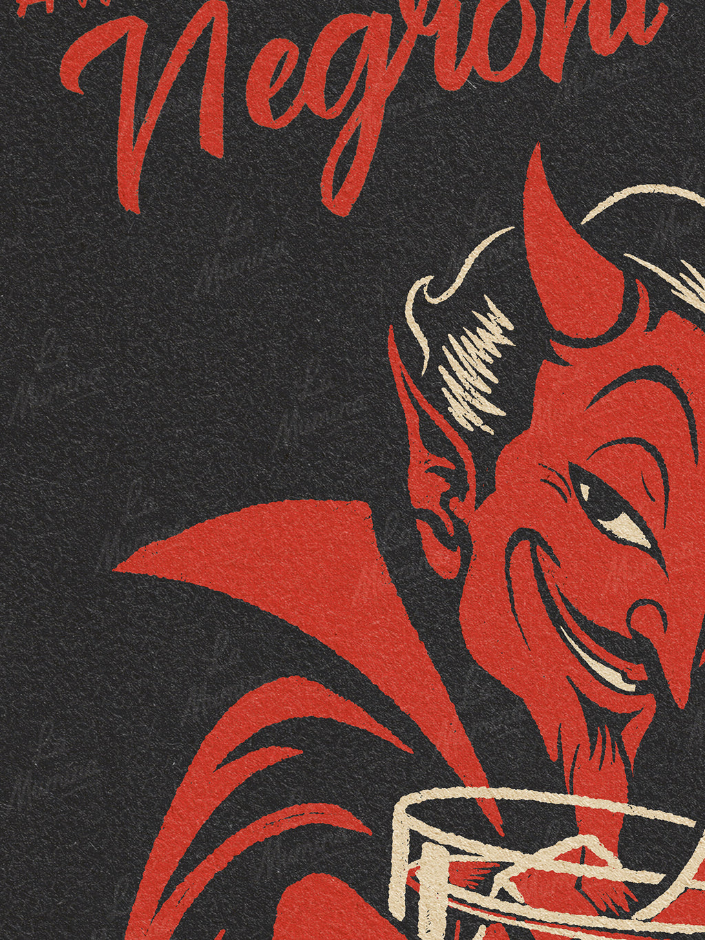 A HELL OF A NEGRONI Lámina ilustrada La Mumina