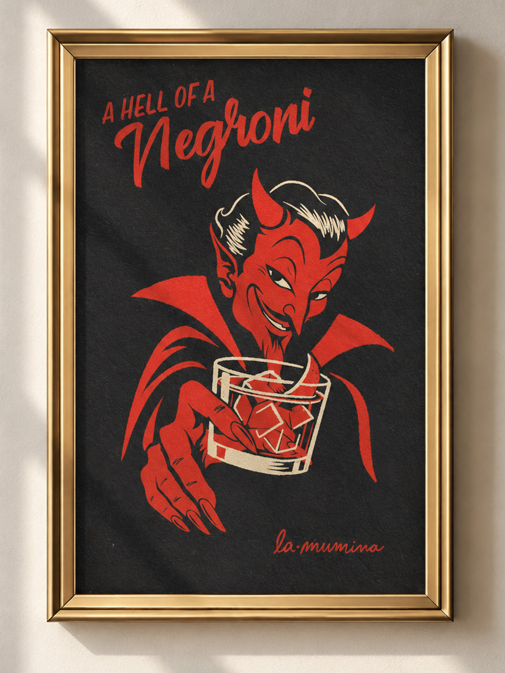 A HELL OF A NEGRONI Lámina ilustrada La Mumina