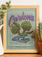 ALCACHOFAS CARDONA Lámina ilustrada La Mumina