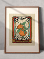 NARANJAS DE SEVILLA Lámina ilustrada La Mumina