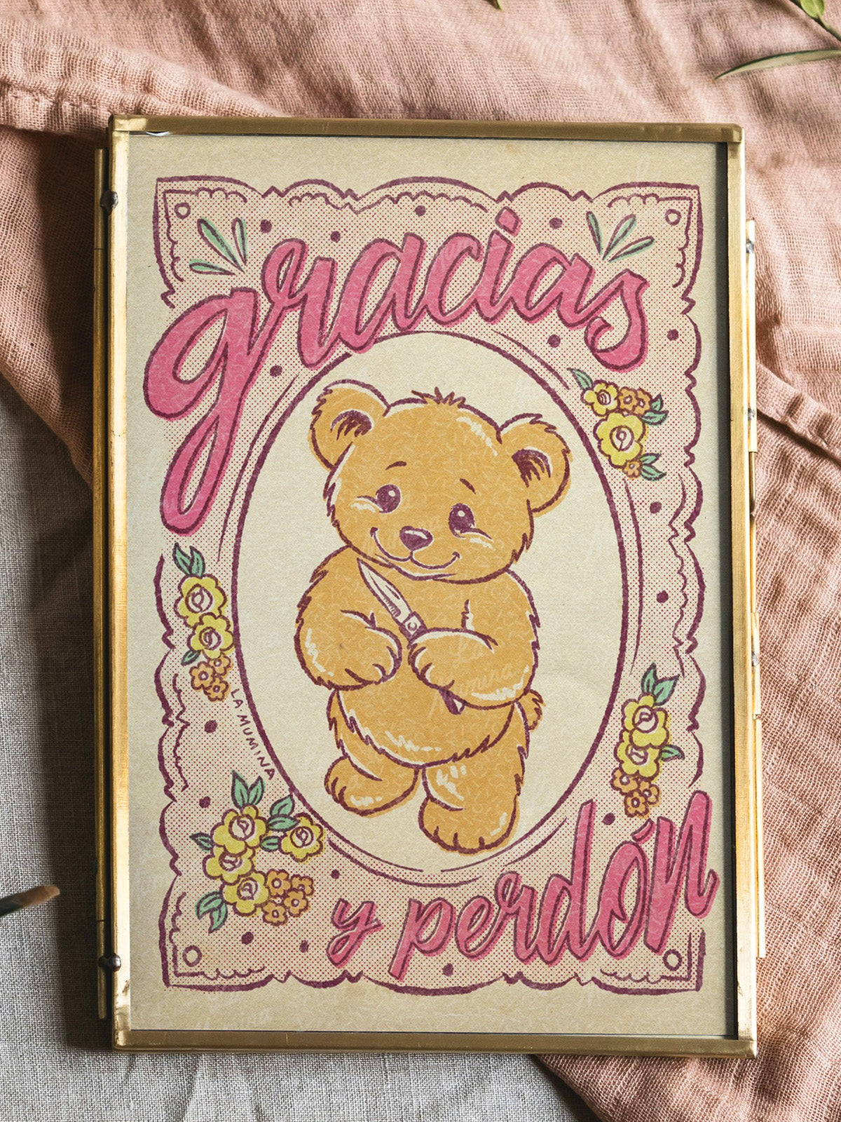 GRACIAS Y PERDÓN Lámina ilustrada La Mumina