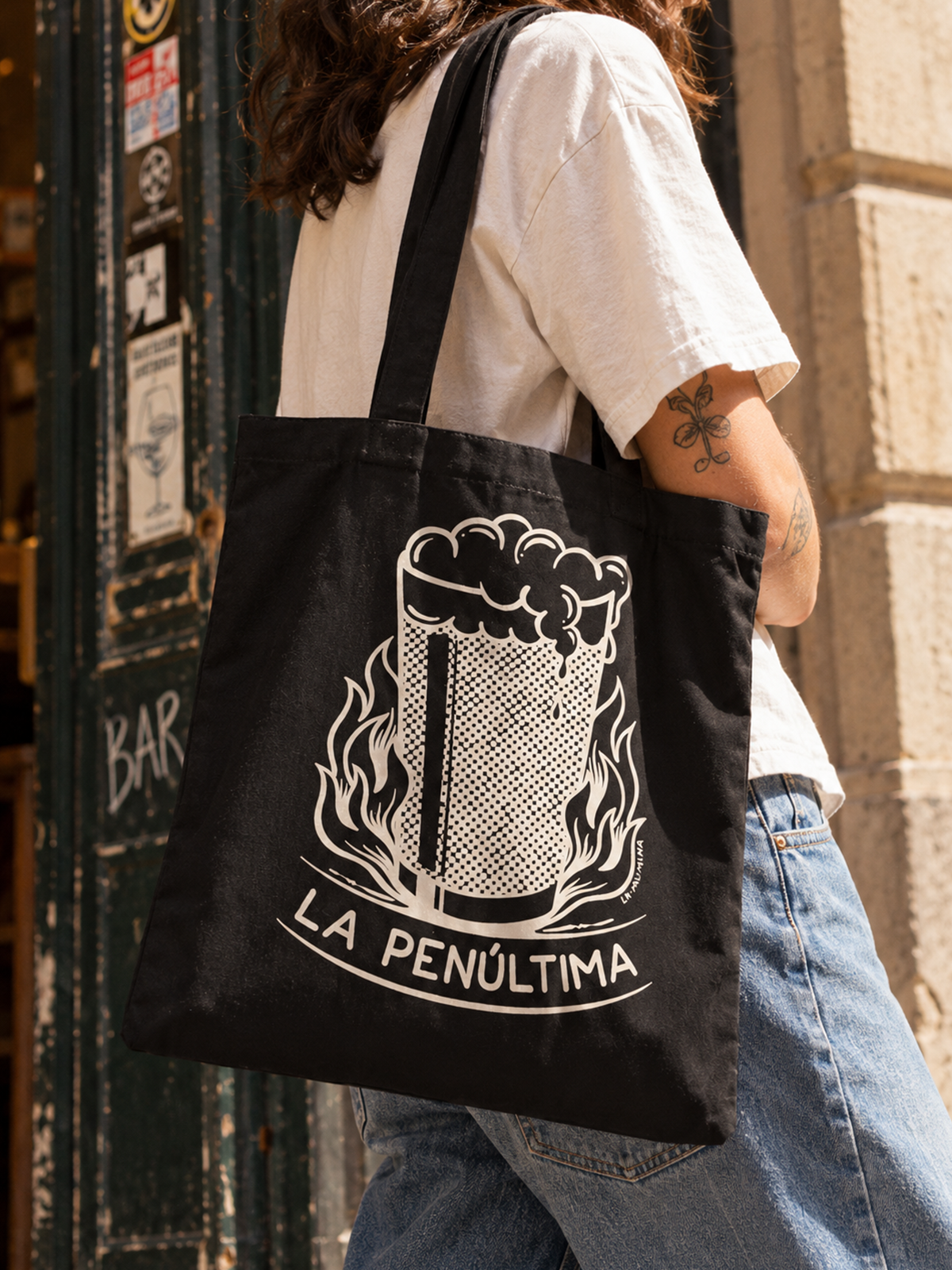Totebag PENÚLTIMA de algodón La Mumina