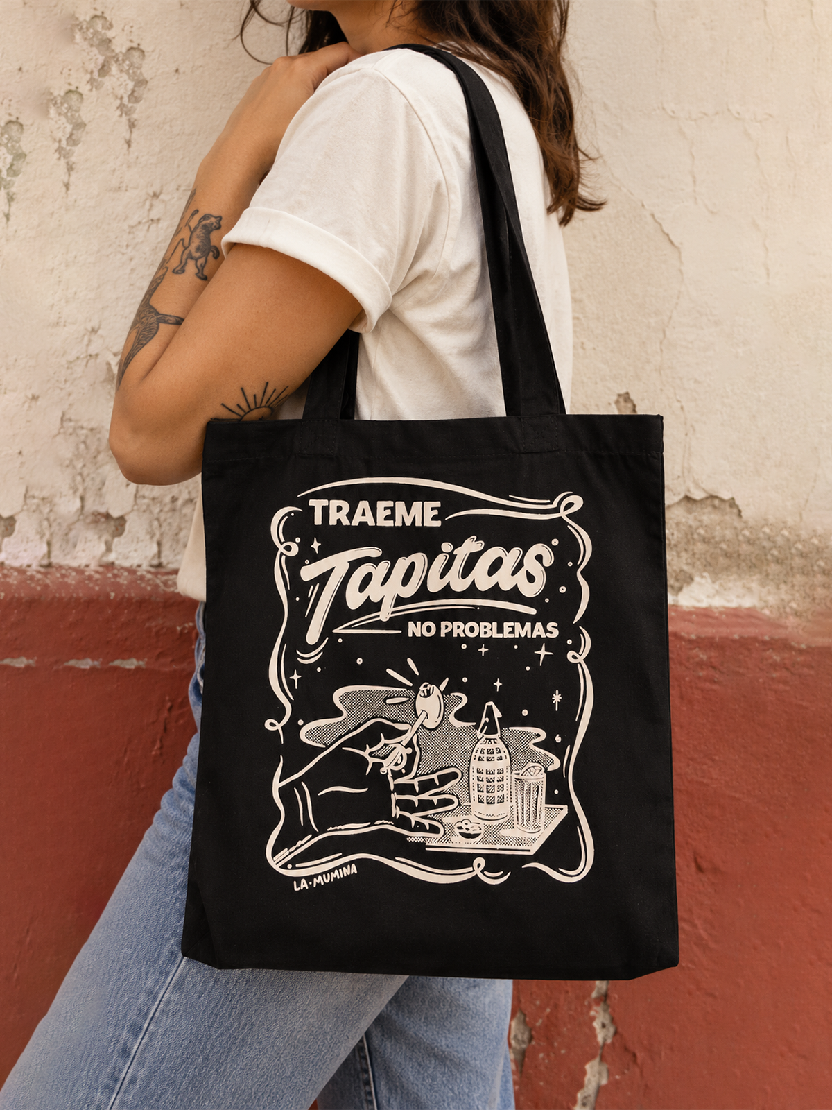 Totebag TAPITAS de algodón La Mumina