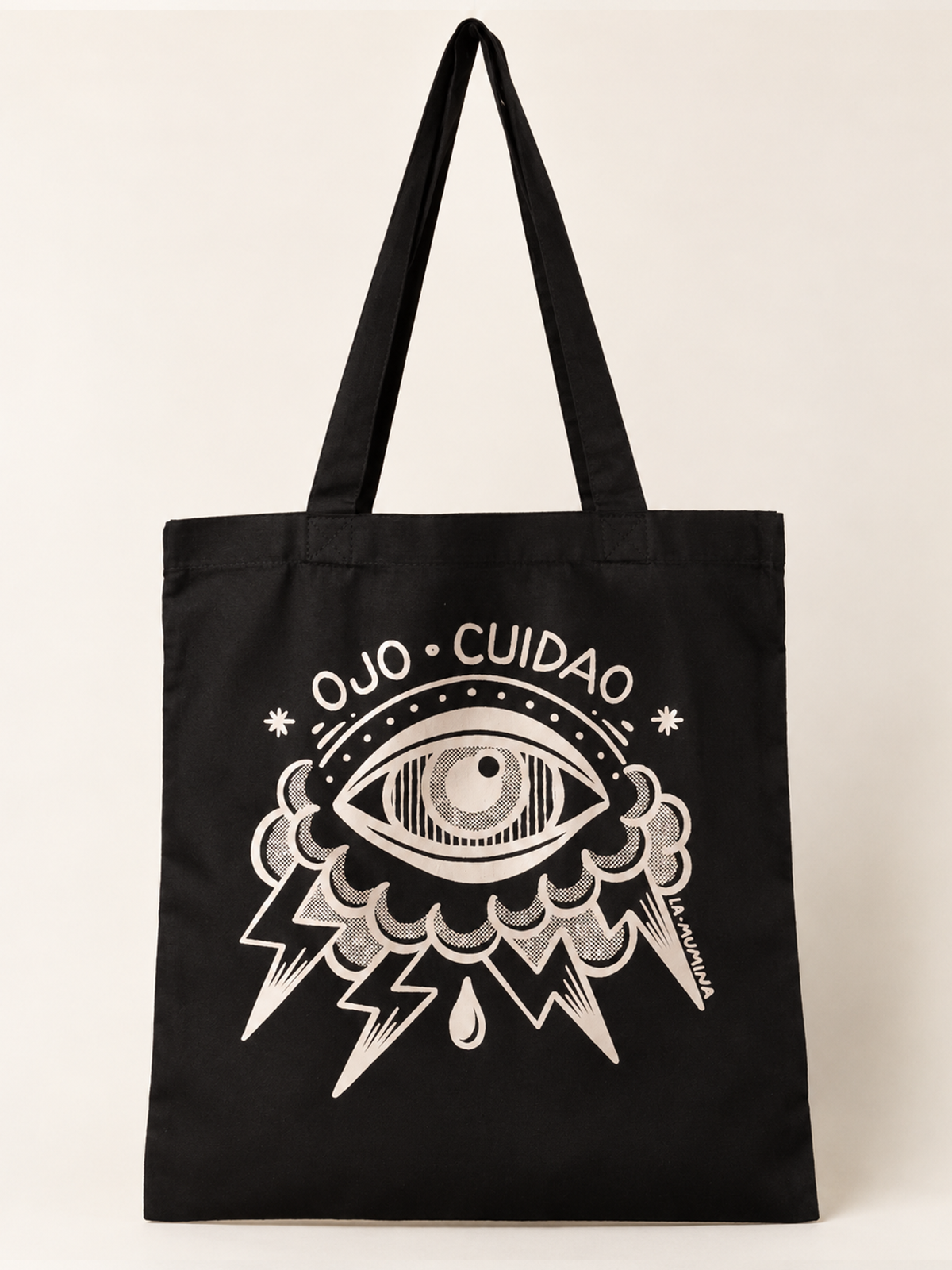Totebag OJO CUIDAO | Bolsa de Tela Ilustrada La Mumina