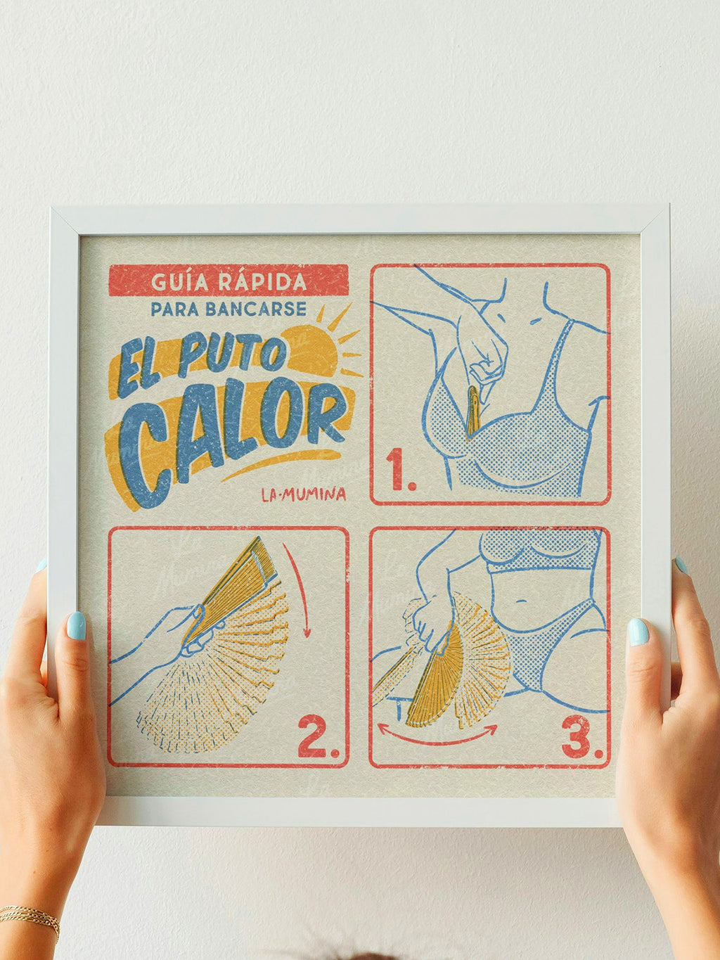 GUÍA RÁPIDA PARA EL CALOR Lámina ilustrada La Mumina