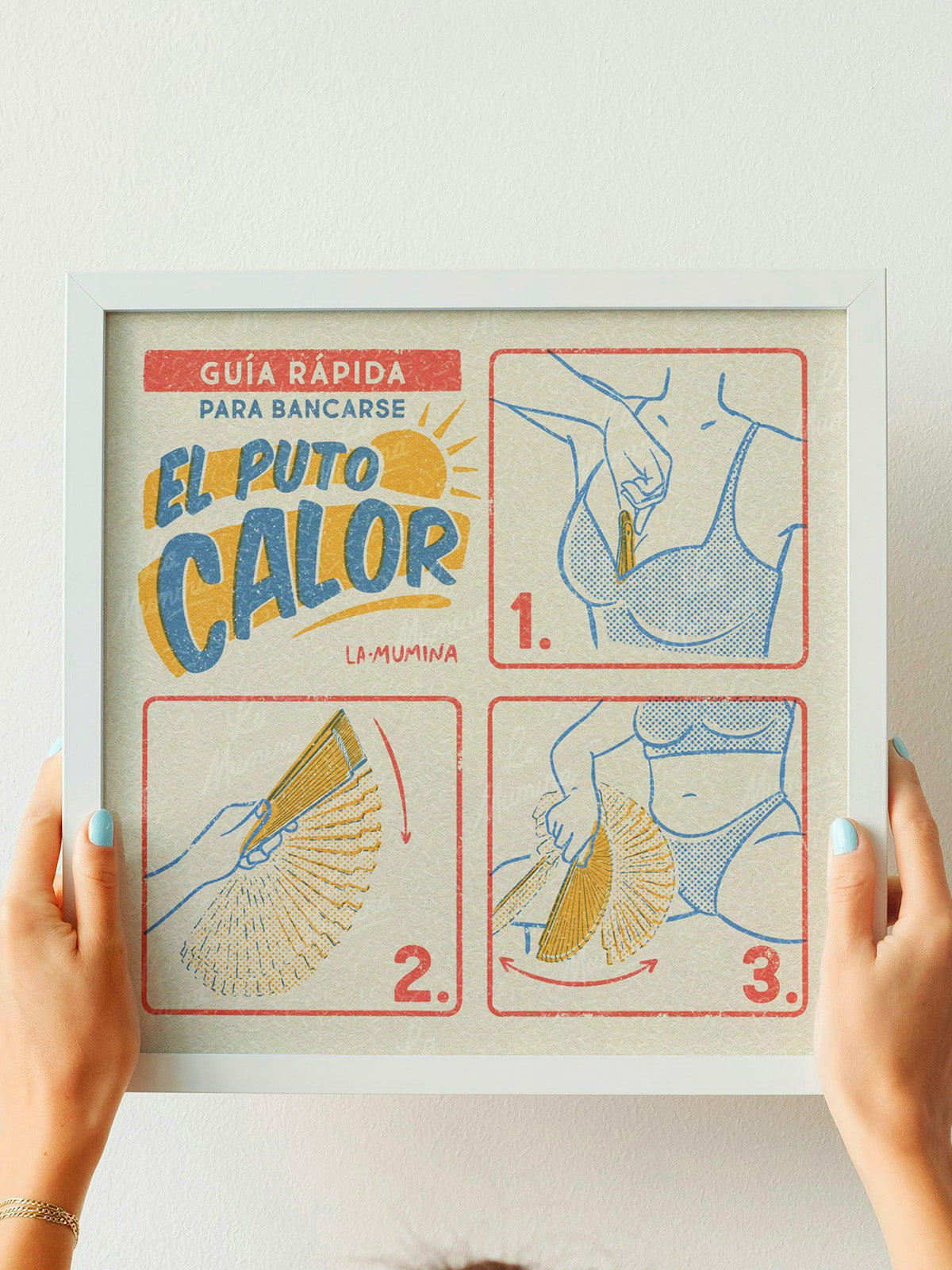 GUÍA RÁPIDA PARA EL CALOR Lámina ilustrada La Mumina