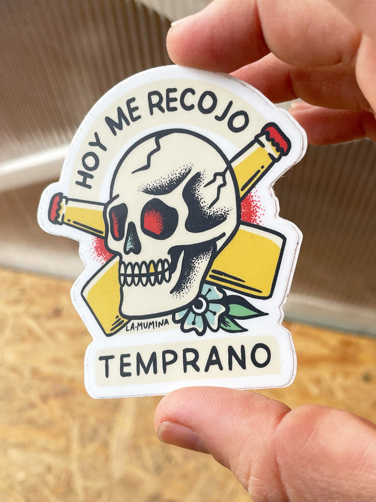 Pegatina ME RECOJO TEMPRANO