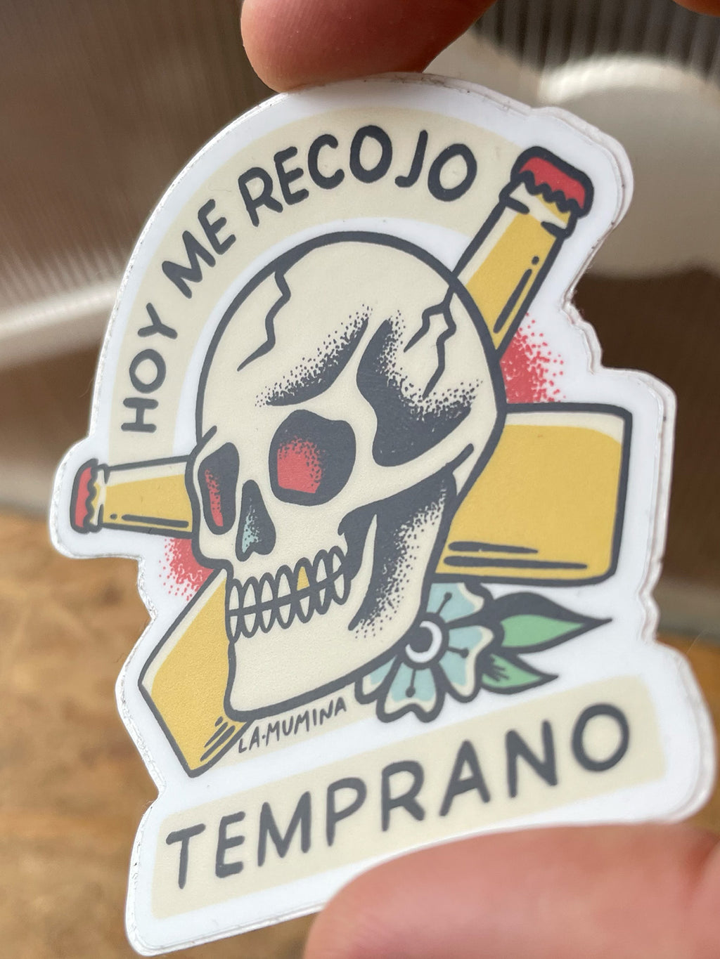 Pegatina ME RECOJO TEMPRANO