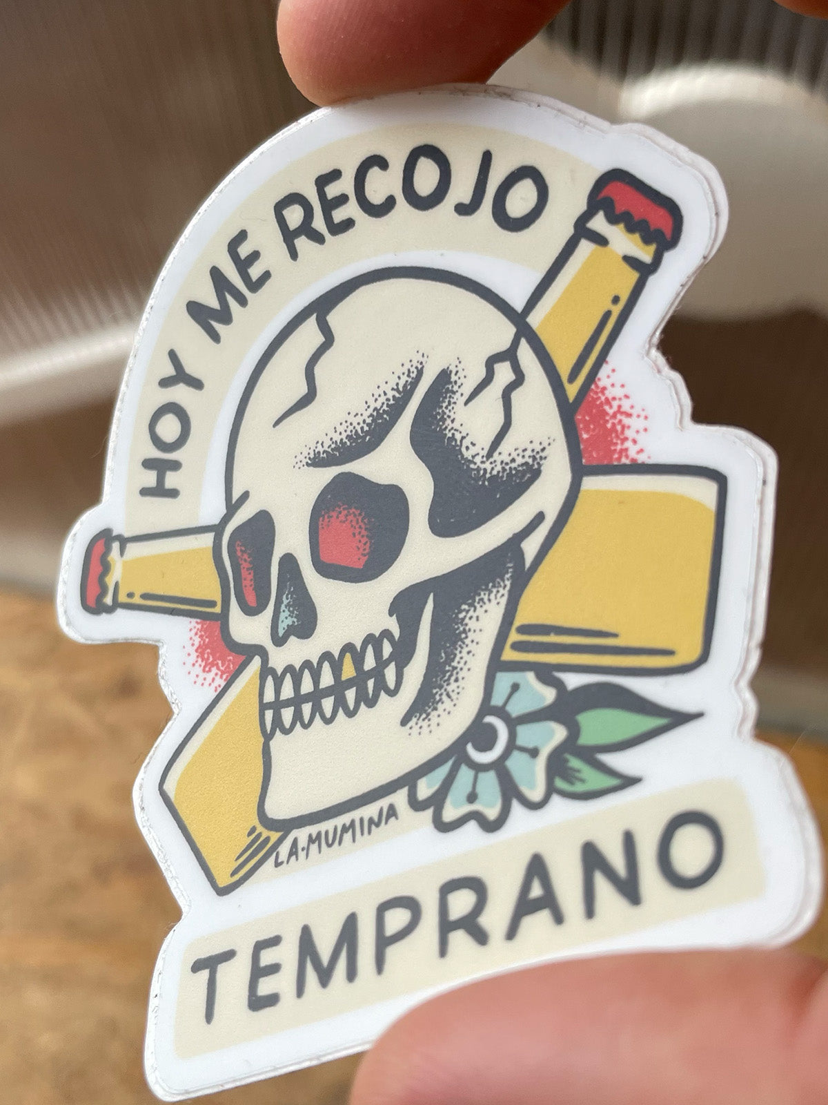 Pegatina ME RECOJO TEMPRANO