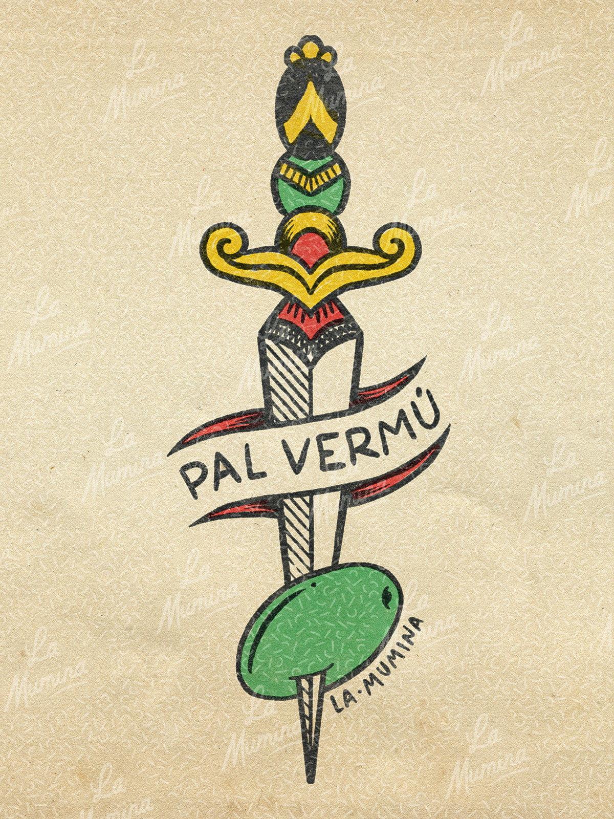 PAL VERMÚ Lámina ilustrada La Mumina