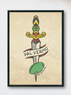 PAL VERMÚ Lámina ilustrada La Mumina