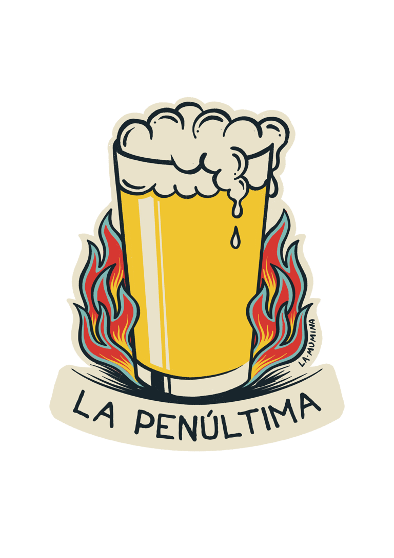 Pegatina PENÚLTIMA