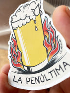 Pegatina PENÚLTIMA
