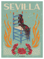 LA QUE SE FUE A SEVILLA Lámina ilustrada La Mumina