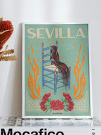 LA QUE SE FUE A SEVILLA Lámina ilustrada La Mumina